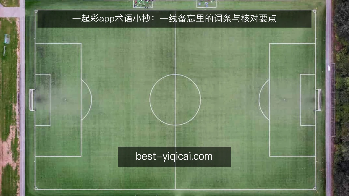 一起彩app术语小抄:一线备忘里的词条与核对要点